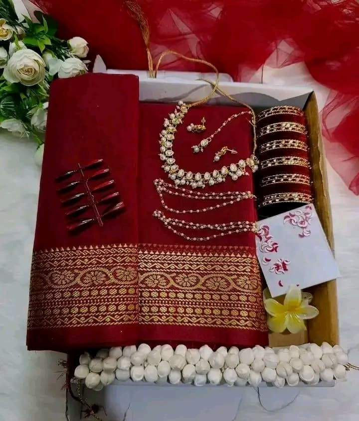 মেরুন কম্বো সেট